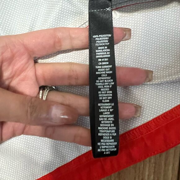 Ralph Lauren RLX Pullover Jacket Men XL Blue Orange Windbreaker Golf Performance - Picture 8 of 8